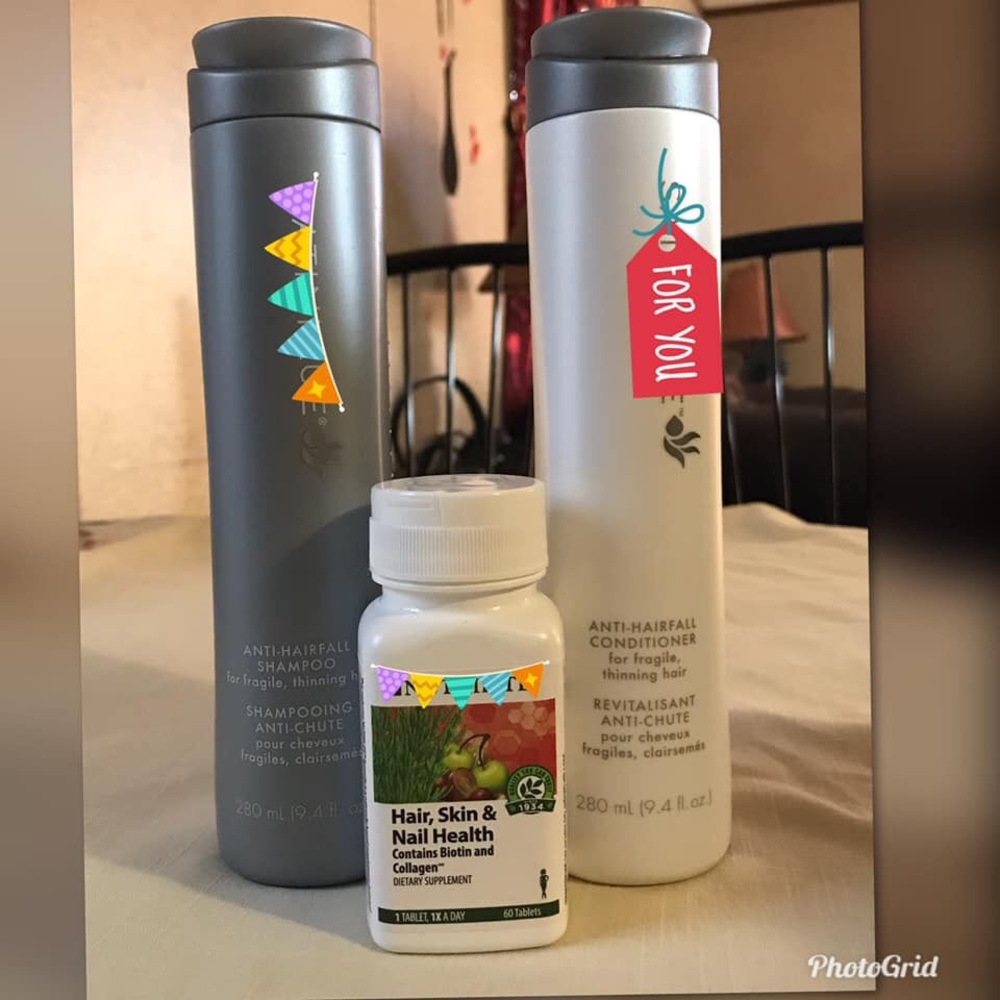 Anti-HairFall Shampoo,Conditioner and Collagen